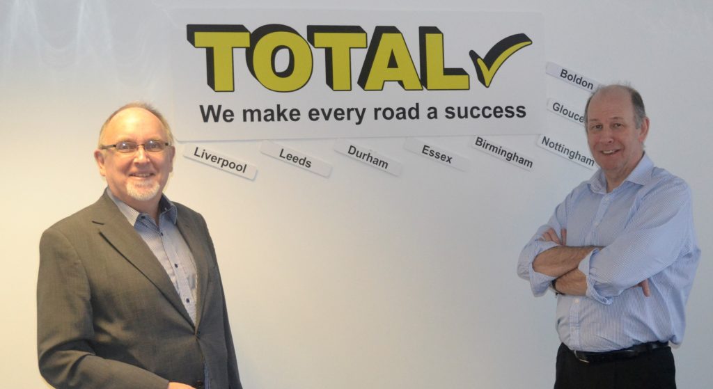 Stephen Preston and Mike Brown at the Boldon, Tyne and Wear, offices of Total Resources (UK) Ltd